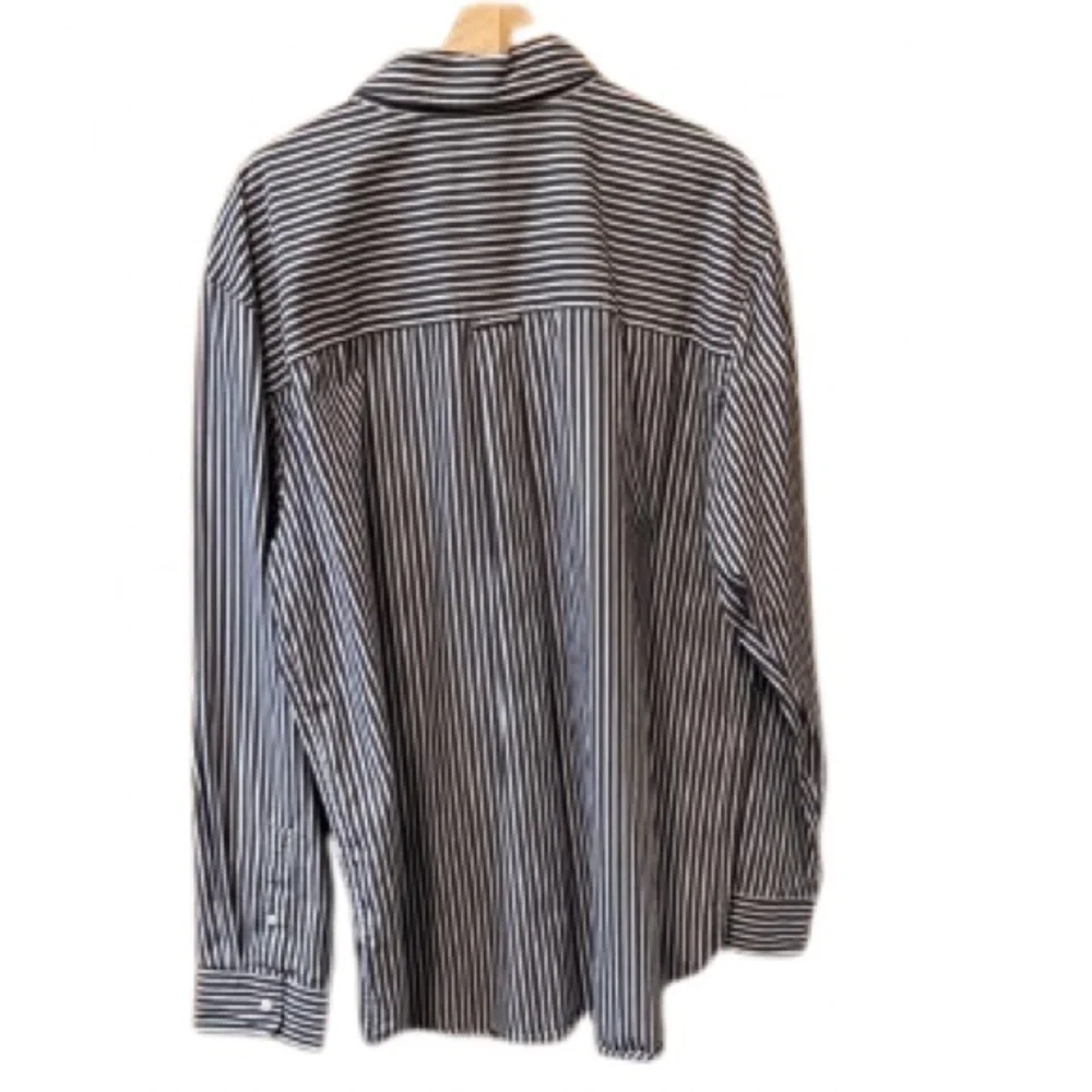 Chaps Men's purple &white Striped Shirt XXL - Picture 7 of 7